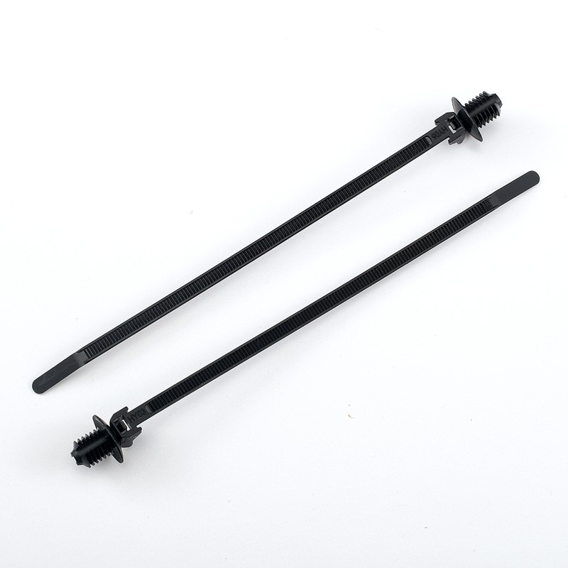 Car tie plug, aircraft head black wire harness fixing clip 4.6 * 163mm nylon tie new energy